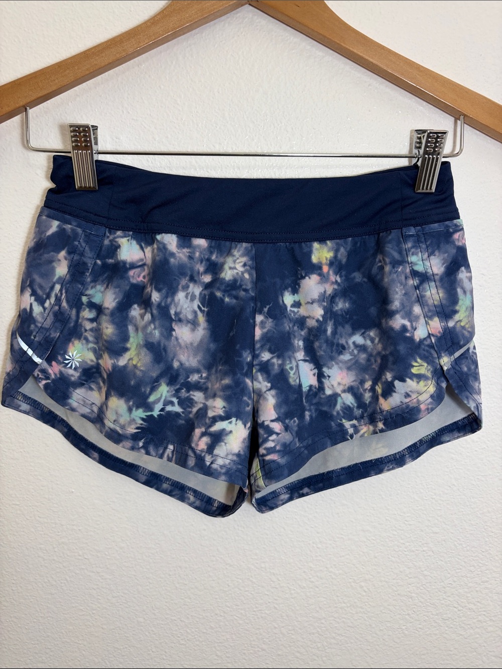 Athleta Girl Navy Tie-Dye Active Shorts